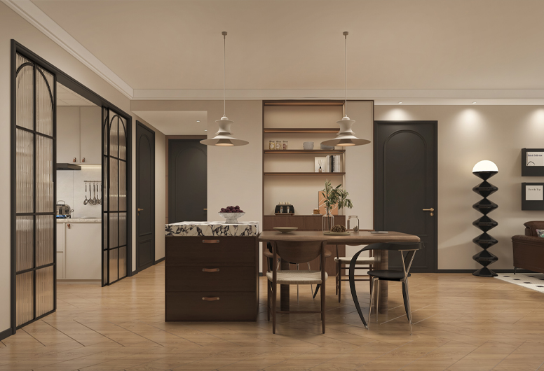 江宇时代127m²中式复古风